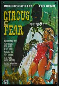 h121 PSYCHO-CIRCUS English one-sheet movie poster '67 Circus of Fear!