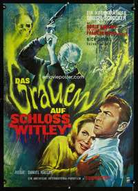 h033 DIE MONSTER DIE German movie poster '65 Boris Karloff, horror!