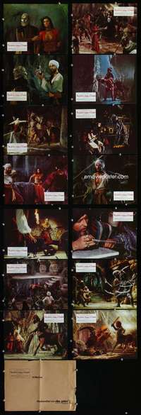 h043 GOLDEN VOYAGE OF SINBAD 14 German movie lobby cards '73 Harryhausen