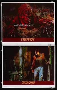h634 CREEPSHOW 2 movie lobby cards '82 Stephen King pictured, cool!