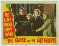 h335 CURSE OF THE CAT PEOPLE movie lobby card '44 Val Lewton classic!
