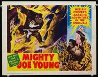 h402 MIGHTY JOE YOUNG movie lobby card #4 '49 artwork saving child!