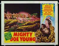 h406 MIGHTY JOE YOUNG movie lobby card #5 '49 classic tug-of-war!