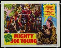 h408 MIGHTY JOE YOUNG movie lobby card #7 '49 wacky native show!