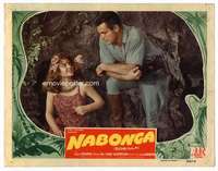 h412 NABONGA movie lobby card '44 Buster Crabbe, sexy Julie London!