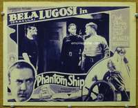 h423 PHANTOM SHIP movie lobby card '35 Bela Dracula Lugosi!