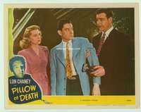 h424 PILLOW OF DEATH movie lobby card '45 Lon Chaney, Inner Sanctum!