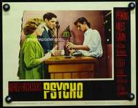 h427 PSYCHO movie lobby card #4 '60 Anthony Perkins, Alfred Hitchcock