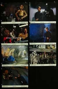 h544 RETURN OF THE JEDI 7 color 11x14 movie stills '83 George Lucas