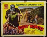 h440 ROBOT MONSTER movie lobby card #5 '53 3D, the worst movie ever!