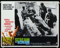 h449 SCREAM & SCREAM AGAIN movie lobby card #4 '70 Price operates!
