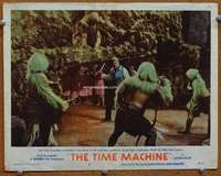 h466 TIME MACHINE movie lobby card #2 '60 Rod Taylor vs Morlocks!