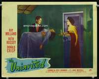 h473 UNINVITED movie lobby card #4 '44 Ray Milland, Ruth Hussey