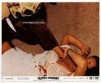 k022 ASTRO-ZOMBIES 8x10 mini movie lobby card #2 '68 stabbing girl!