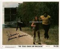 h101 TEXAS CHAINSAW MASSACRE signed mini movie lobby card #4 '74 Hansen