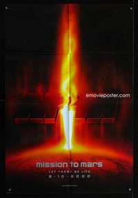 k468 MISSION TO MARS DS teaser one-sheet movie poster '00 Gary Sinise