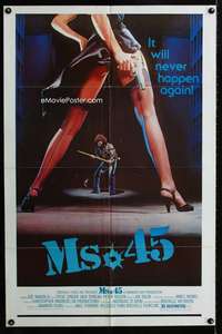 k478 MS 45 one-sheet movie poster '81 Abel Ferrara, cult classic!