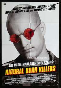 k492 NATURAL BORN KILLERS DS style B one-sheet movie poster '94 Oliver Stone, Harrelson