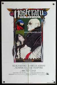 k510 NOSFERATU THE VAMPYRE one-sheet movie poster '79 Kinski, Palladini art!