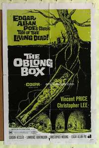 k513 OBLONG BOX one-sheet movie poster '69 Vincent Price, Christopher Lee