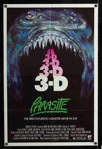k524 PARASITE one-sheet movie poster '82 3D, Demi Moore horror!