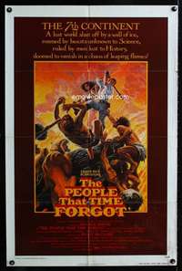 k526 PEOPLE THAT TIME FORGOT one-sheet movie poster '77 E.R. Burroughs