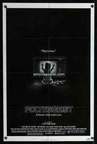 k538 POLTERGEIST one-sheet movie poster '82 Tobe Hooper, They're here!