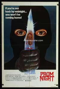 k543 PROM NIGHT one-sheet movie poster '80 you won't be coming home!