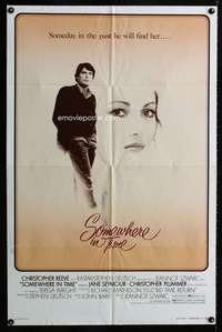 k598 SOMEWHERE IN TIME one-sheet movie poster '80 Reeve, cult classic!