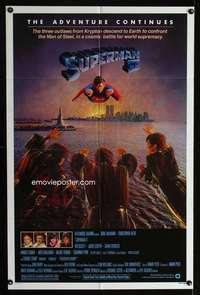 k627 SUPERMAN 2 one-sheet movie poster '81 Christopher Reeve, Terence Stamp