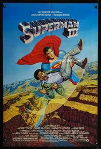 k628 SUPERMAN III one-sheet movie poster '83 Chris Reeve, Richard Pryor