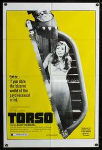 k653 TORSO one-sheet movie poster '73 bizarre psychosexual minds!