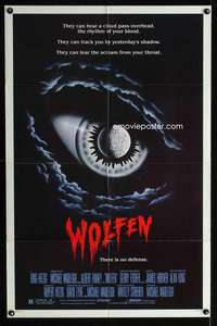k707 WOLFEN one-sheet movie poster '81 Gregory Hines, werewolf horror!