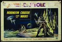 m079 ROBINSON CRUSOE ON MARS signed Belgian movie poster '64 Melchoir