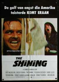 m082 SHINING English/Dutch movie poster '80 Stanley Kubrick, Nicholson