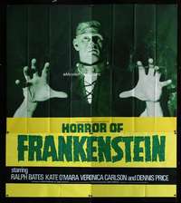 m069 HORROR OF FRANKENSTEIN English six-sheet movie poster '71 best image!