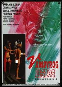 m085 VAMPYROS LESBOS German movie poster '71 Jess Franco, sexy!