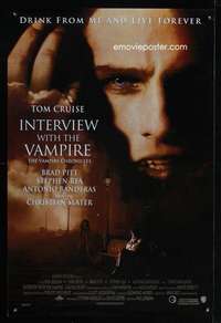m237 INTERVIEW WITH THE VAMPIRE DS advance one-sheet movie poster '94 Cruise