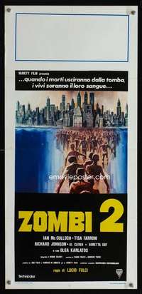 m154 ZOMBI 2 Italian locandina movie poster '79 Lucio Fulci, horror!