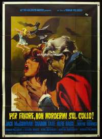 m120 FEARLESS VAMPIRE KILLERS Italian two-panel movie poster '67 Nano art!