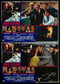 m140 METEOR 2 Italian photobustas movie poster '79 Sean Connery sci-fi!