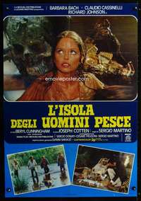 m128 SOMETHING WAITS IN THE DARK Italian large photobusta movie poster '80