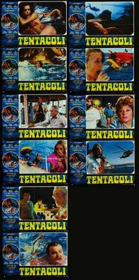 m130 TENTACLES 10 Italian photobustas movie poster '77 octopus horror!