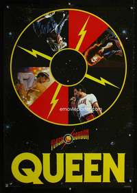m174 FLASH GORDON Japanese 23x33 movie poster '80 cool Queen promo!
