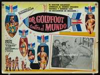 m273 DR GOLDFOOT & THE GIRL BOMBS Mexican LC movie poster '66 Bava