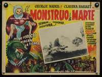 m278 ROBOT MONSTER Mexican LC movie poster R50s giant lizard!