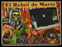 m280 ROBOT MONSTER Mexican LC movie poster R60s the worst movie ever!