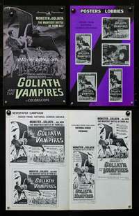 m293 GOLIATH & THE VAMPIRES pb movie poster '64 Gordon Scott