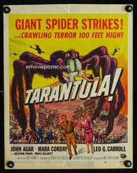 m039 TARANTULA window card movie poster '55 Jack Arnold giant spider horror!