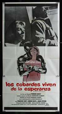 p441 MY BABY IS BLACK Spanish/U.S. three-sheet movie poster '61 wild exploitation!